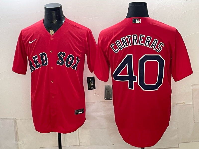2026 Men Boston Red Sox #40 Contreras red Nike MLB Jersey 08260056